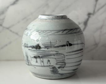Antique Chinese Stoneware Ginger Jar