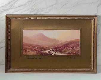 Antique Framed Lithograph print after J.E. Hennah