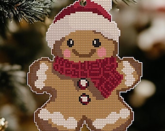 Holiday Gingerbread. Christmas Design for Cross Stitch