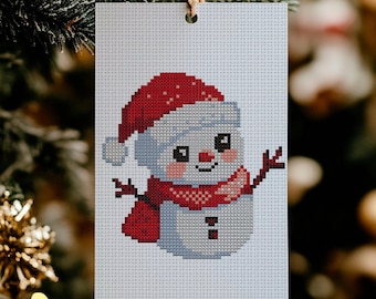 Frosty Friend. Christmas Design for Cross Stitch