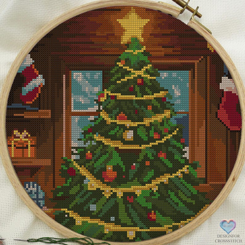 Holiday Tree. Christmas Design for Cross Stitch - Etsy