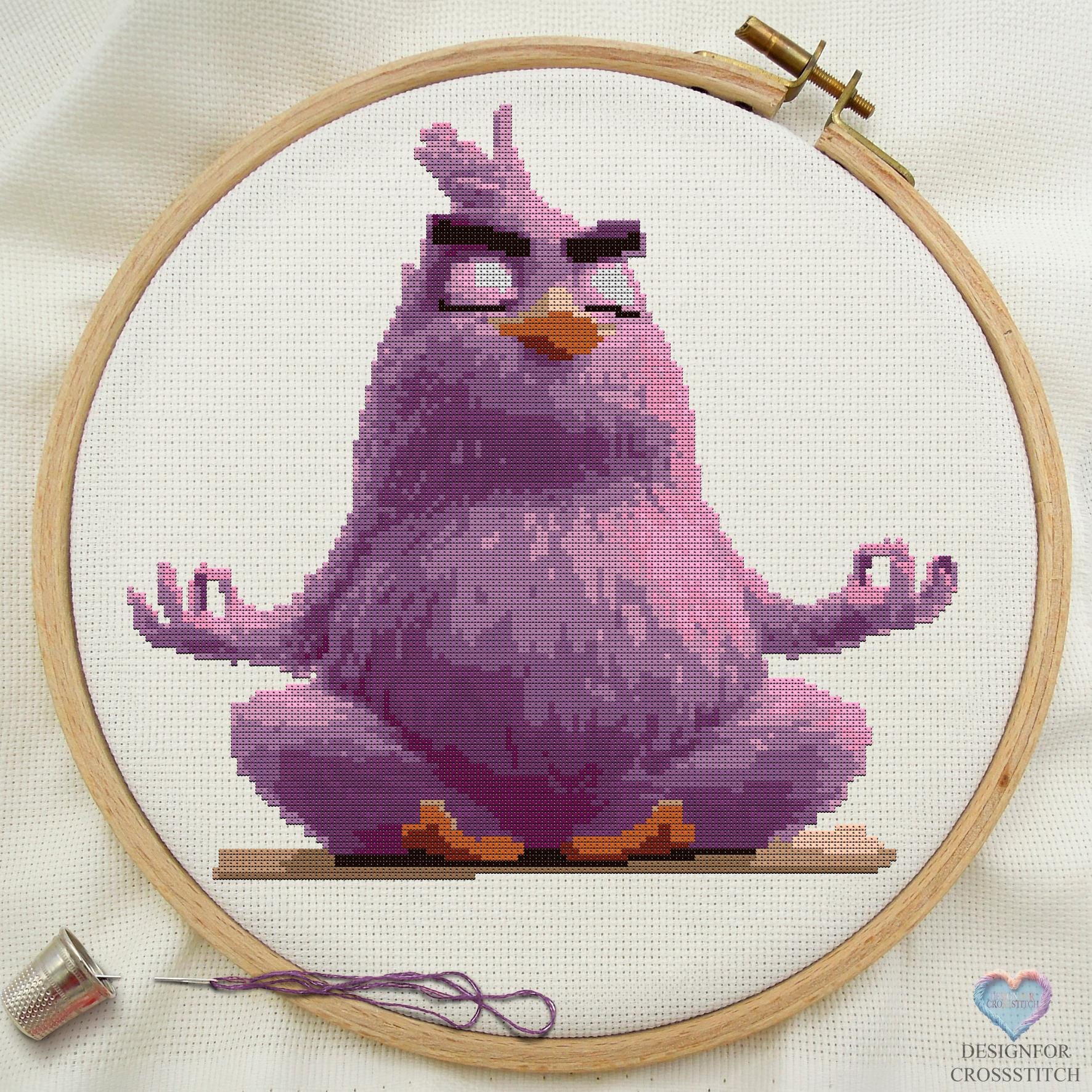Zen Feather. Bird Design for Cross Stitch - Etsy