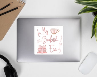 Bookish Era sticker with Pink Design