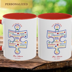 Personalized Special Education Teacher Mug, Custom Gift for Teacher, Neurodiversity Cup, Autism Awareness Mug, Teacher Appreciation Gift