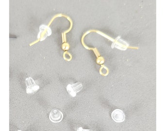 Earring Backs | Soft Silicone Rubber | 5mm Clear Ear Nuts Keep Earrings Securely in Ears | Fits All Ear Wires | Never Lose Another Earring