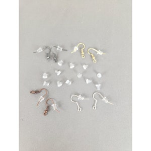 Earring Backs Soft Silicone Rubber 5mm Clear Ear Nuts Keep Earrings Securely in Ears Fits All Ear Wires Never Lose Another Earring image 9