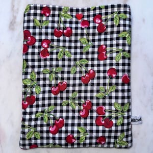 Quilted Cherry Kindle Sleeve/case