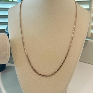 18k Vintage Unique S Link/Snail Link Necklace - 19.75 inches