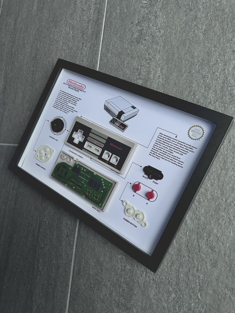Nintendo NES Retro Gaming Frame - Etsy