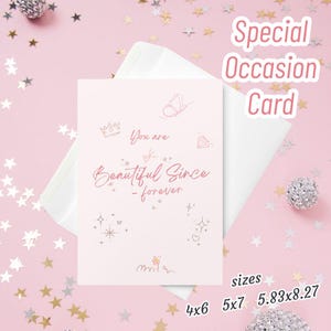Beautiful Since Forever, kaart en envelop