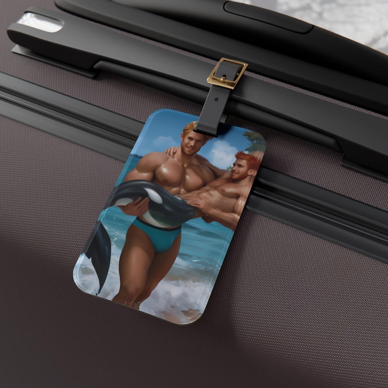 Merman Rescue - Acrylic Luggage Tag | 4 Unique Merman Designs | Catch ...