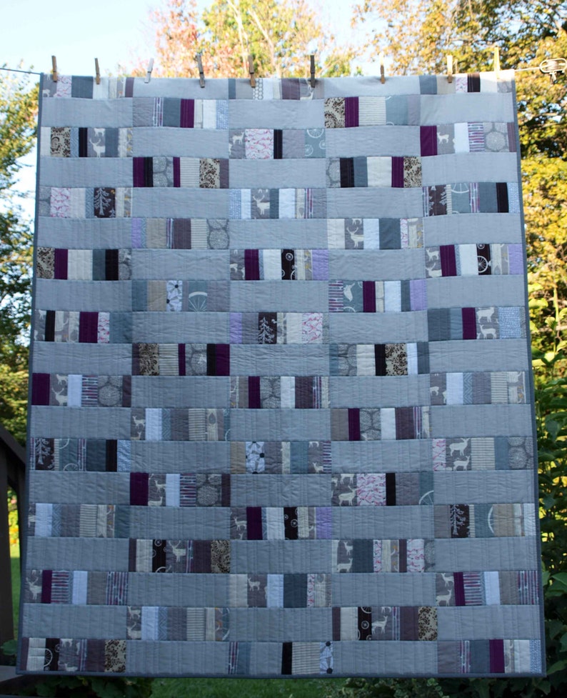 Modern Organic Cotton Patchwork Quilt Custom Made to Order Etsy