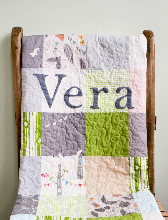 custom baby quilt design