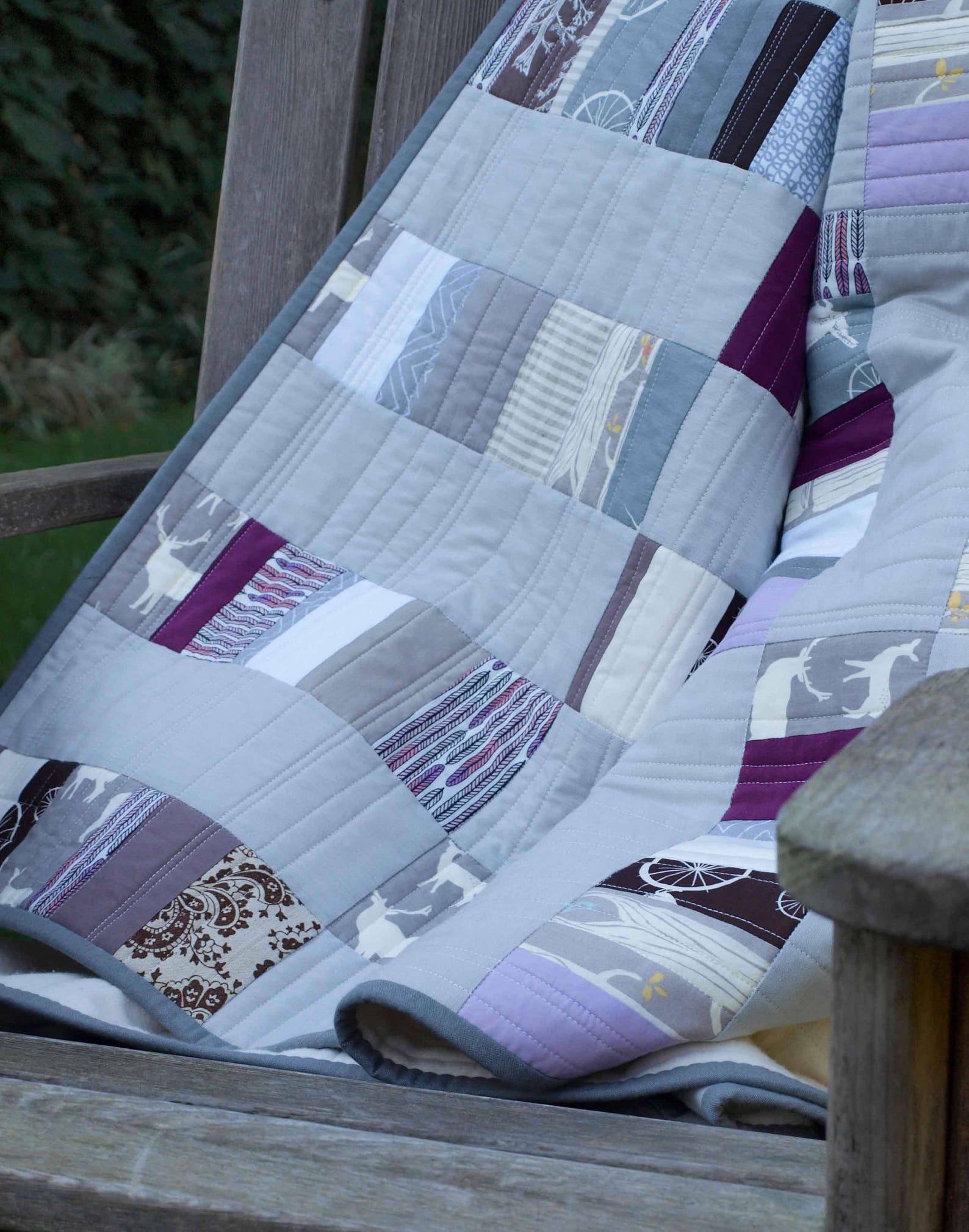 Modern Organic Cotton Patchwork Quilt Custom Made to Order Etsy