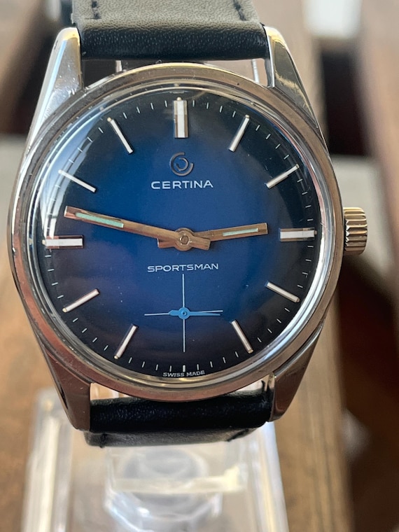 Certina Sportsman – Vintage Watch, Blue Dial