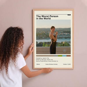 The Worst Person in the World Vintage Poster Minimalist Movie Poster Wall Art Home Decor Custom Poster Print Personalized Gifts for her him