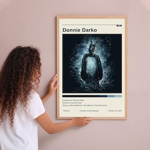 Donnie Darko Vintage Poster Minimalist Movie Poster Wall Art Home Decor Custom Poster Print Personalized Gifts for her him