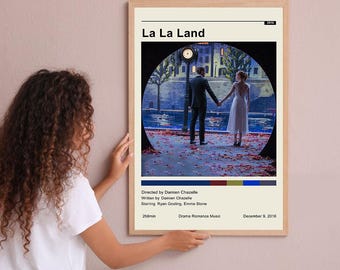 Affiche Murale "La Vie Est Belle" 40x30cm - Style Rétro, Impression Papier Couché Sans Cadre