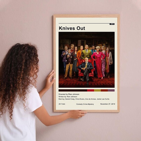 Knives Out Movie Poster: Minimalist Wall Art Print