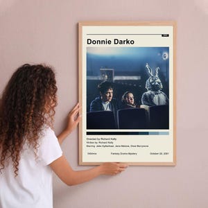 Donnie Darko 2001 Vintage Poster Minimalist Movie Poster Wall Art Home Decor Custom Poster Print Personalized Gifts for her him