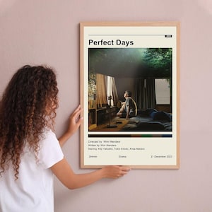 Perfect Days Vintage Poster Minimalist Movie Poster Wall Art Home Decor Custom Poster Print Personalized Gifts for her him