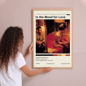 In the Mood for Love Vintage Poster Minimalist Movie Poster Wall Art Home Decor Custom Poster Print Personalized Gifts for her him