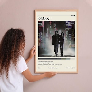 Oldboy Vintage Poster Minimalist Film Poster Wand Kunst Wohnkultur Individuelle Poster Druck Personalisierte Geschenke für Sie und Ihn