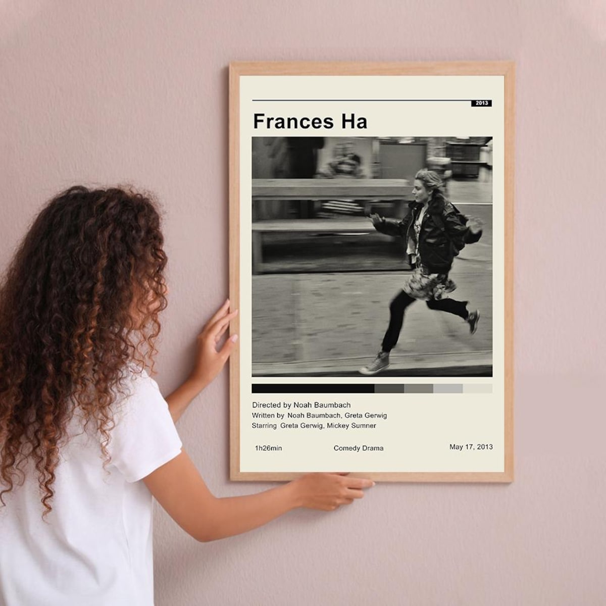 Frances Ha Vintage Poster Minimalist Movie Poster (A2 size, 42x59.4cm)