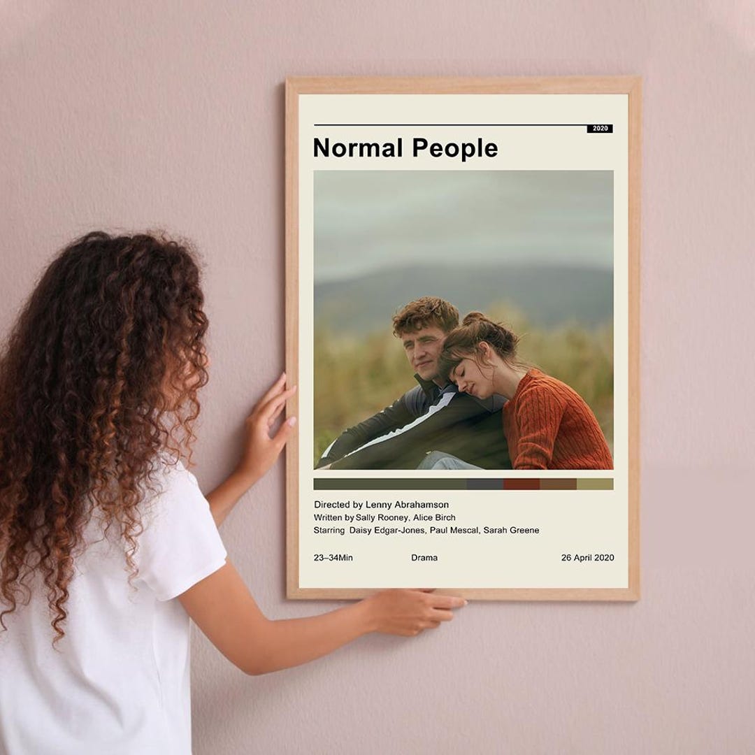Normal Person Posters Normal People Movie Poster: Minimalist Wall Art Print - Etsy