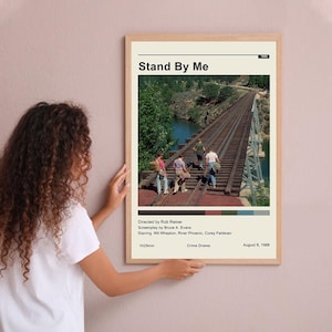 Stand By Me Vintage Poster Minimalist Movie Poster Wall Art Home Decor Custom Poster Print Personalized Gifts for her him