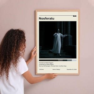 Nosferatu 2024 Vintage Poster Minimalist Movie Poster Wall Art Home Decor Custom Poster Print Personalized Gifts for her him