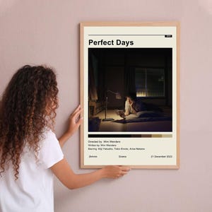Perfect Days Vintage Poster Minimalist Movie Poster Wall Art Home Decor Custom Poster Print Personalized Gifts for her him