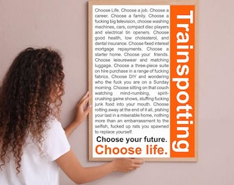 Trainspotting Movie Poster Wall Art Home Decoration Custom Poster Print Personalized Gifts for her him