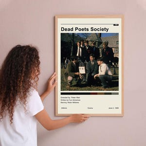 Dead Poets Society Vintage Poster Movie Poster Wall Art Home Decoration Custom Poster Print Personalized Gifts for her him