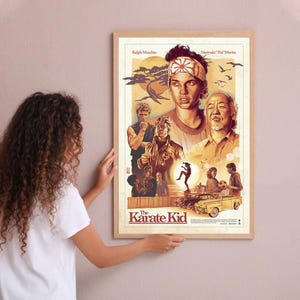 Karate Kid 1984 Movie Poster Wall Art Home Decoration Custom Poster Print Personalized Gifts for her him