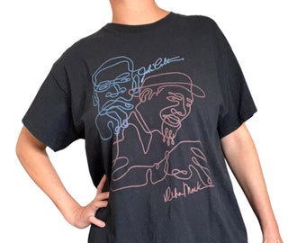 90s John Coltrane and Thelonius Monk Cotton T Shirt (size large, xl)