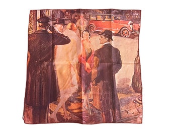 60s does 20s Art Deco Night On the Town Square Scarf