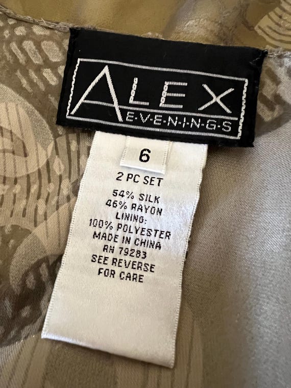 Art Deco Beaded Velvet Midi Dress with Cover Up, … - image 9