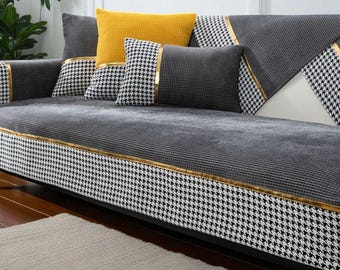 Couch Cover / All-Season Sofa Cover / Soft Velvet Couch Cover / Living Room Décor