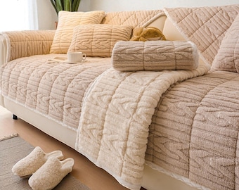 Copridivano lavabile / Copridivano premium per tutte le stagioni / Copridivano in morbida flanella / Protezione per divano / Coperta / Decorazione per soggiorno
