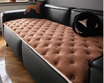 Non-Slip Couch Cover / Soft Plush Sofa Cover / All-Season Sofa Cushion Cover / Tufted Sofa Seat Protector / Living Room Decor