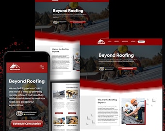 Roofing Website Template – Professional Wix Design for Roofers, Contractors & Home Services