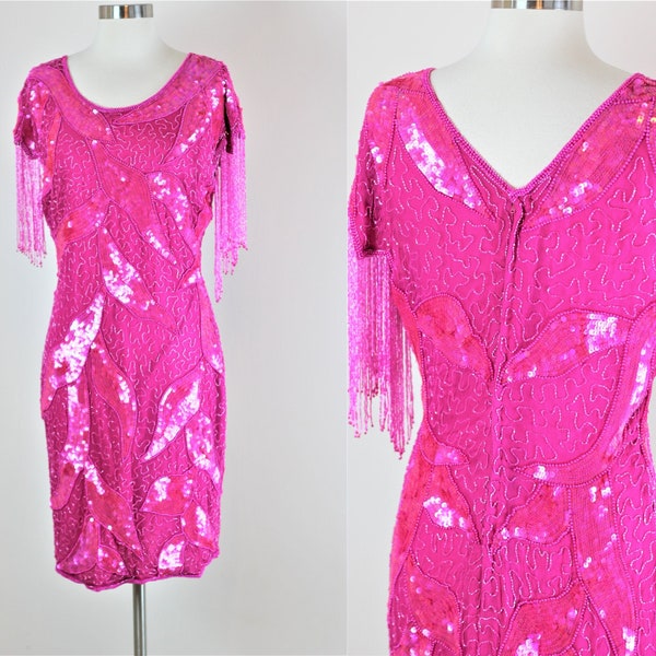Pink Flapper Dress Etsy