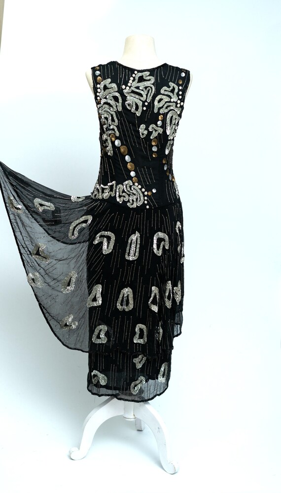 Sz M(VTG) // Authentic Beaded 1930s Vintage Dress… - image 3