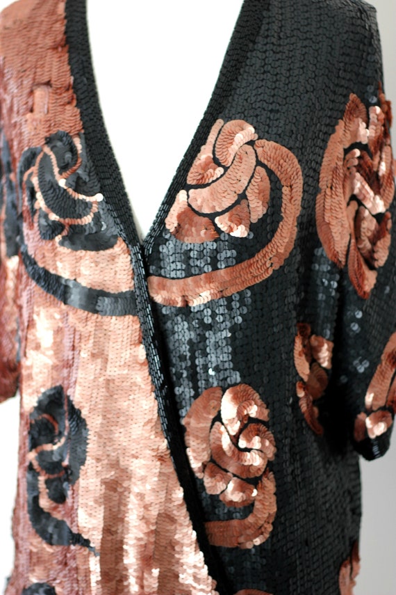 Sz M//Vintage Sequined Beaded Judith Ann Creation… - image 4