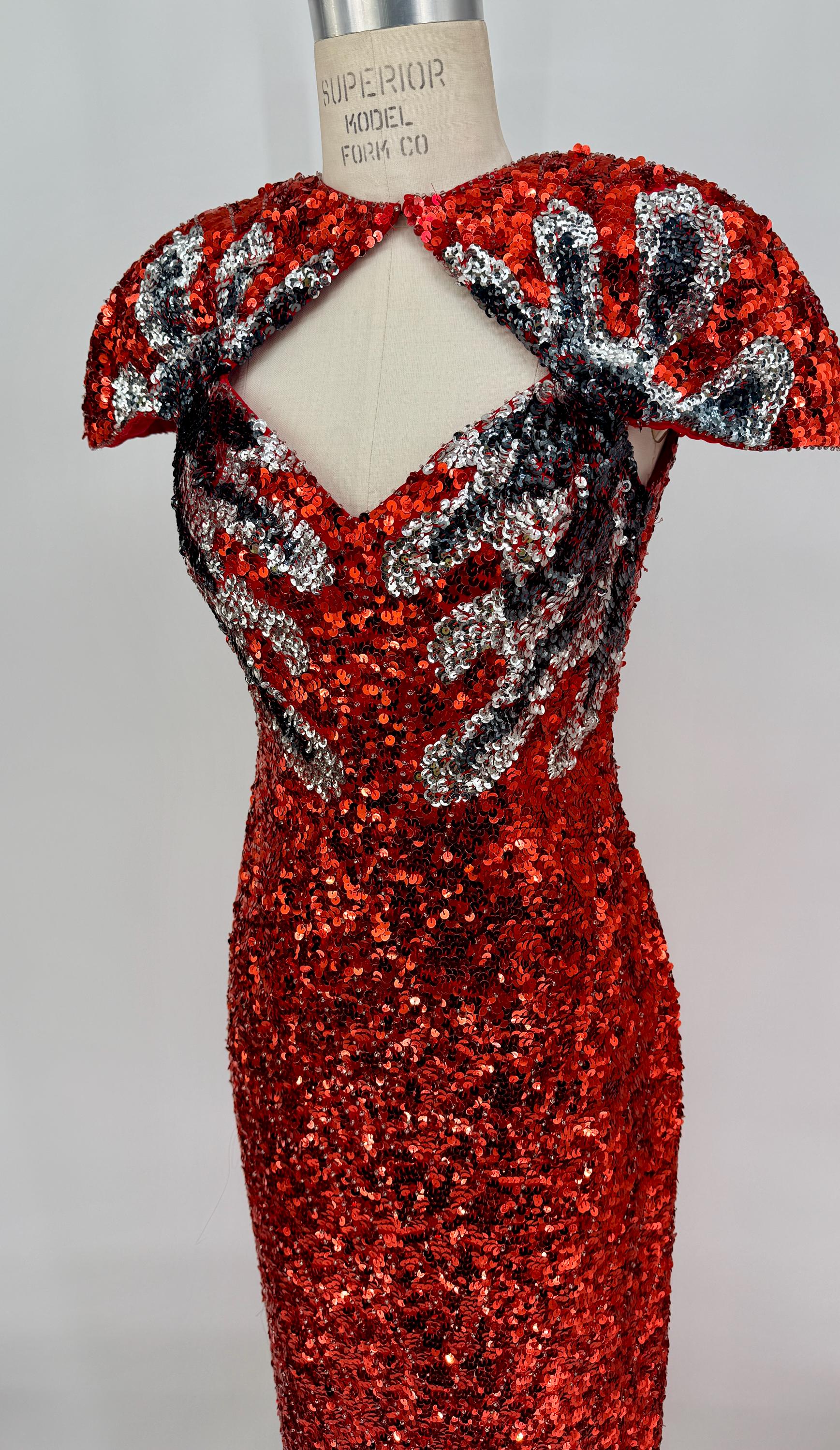 red sequin dress Red Sequin Mini Party Dress 8