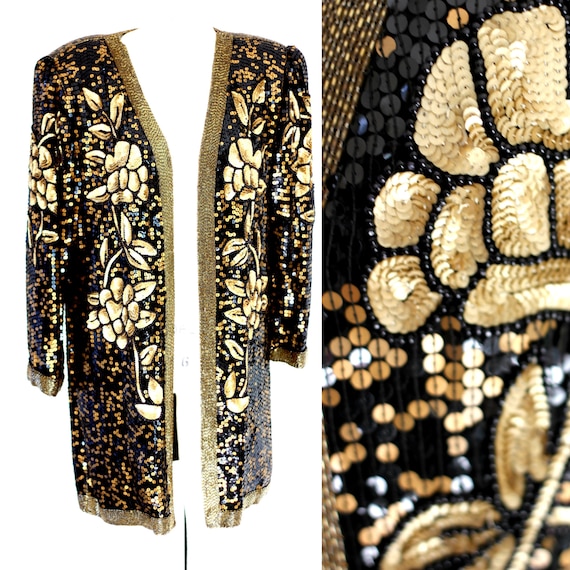 beaded duster jacket