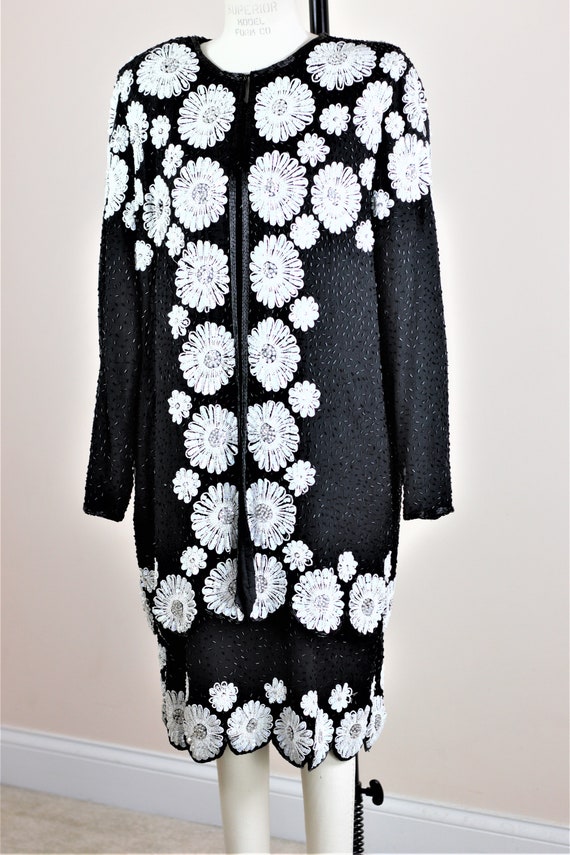 Sz 2X// Fabulous Judith Ann 2 pc Black and white … - image 2