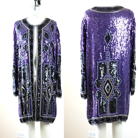 Beaded duster jacket clearance