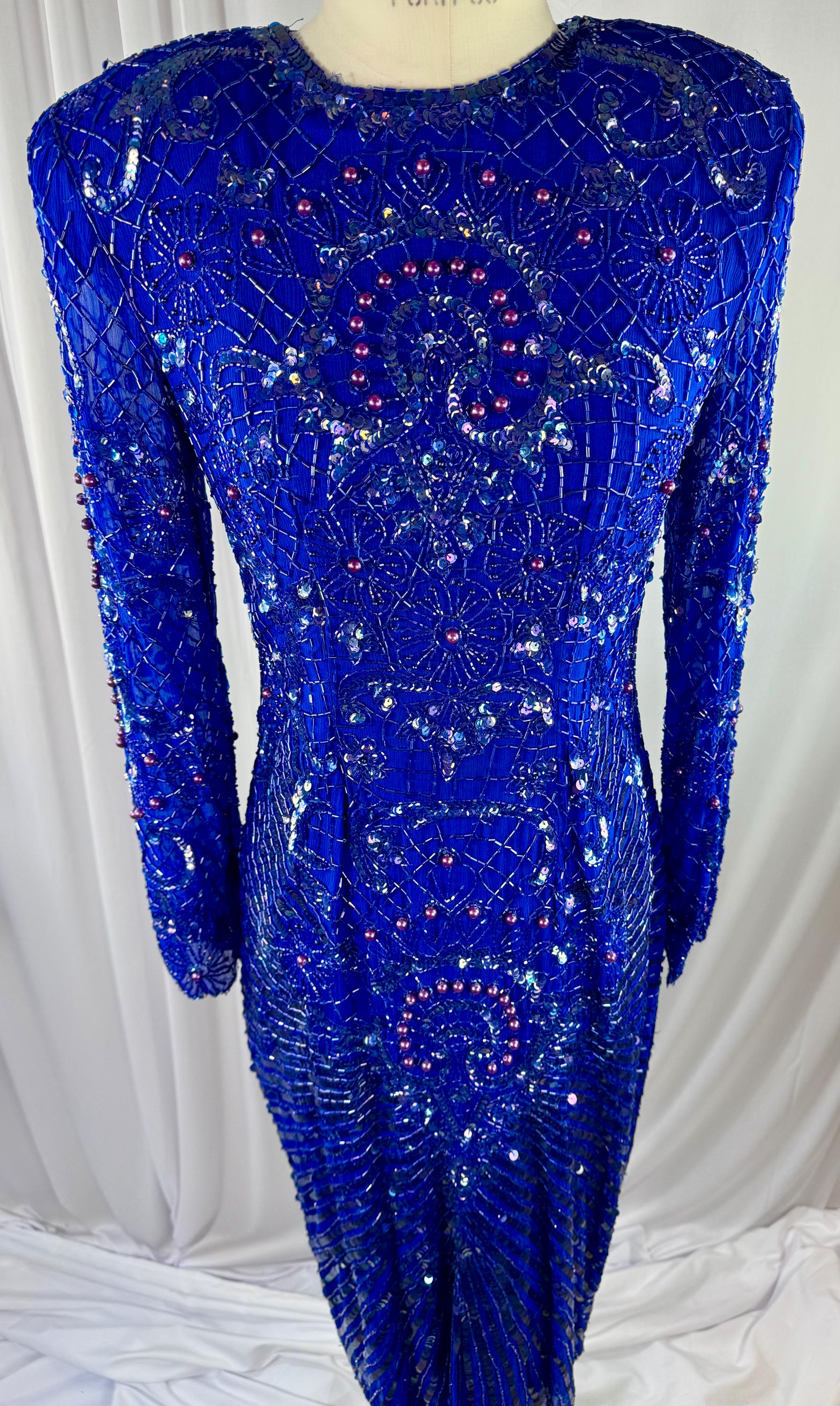 art deco sequin dress 1920's Art Deco Beaded Sequin Black Tabard Dress